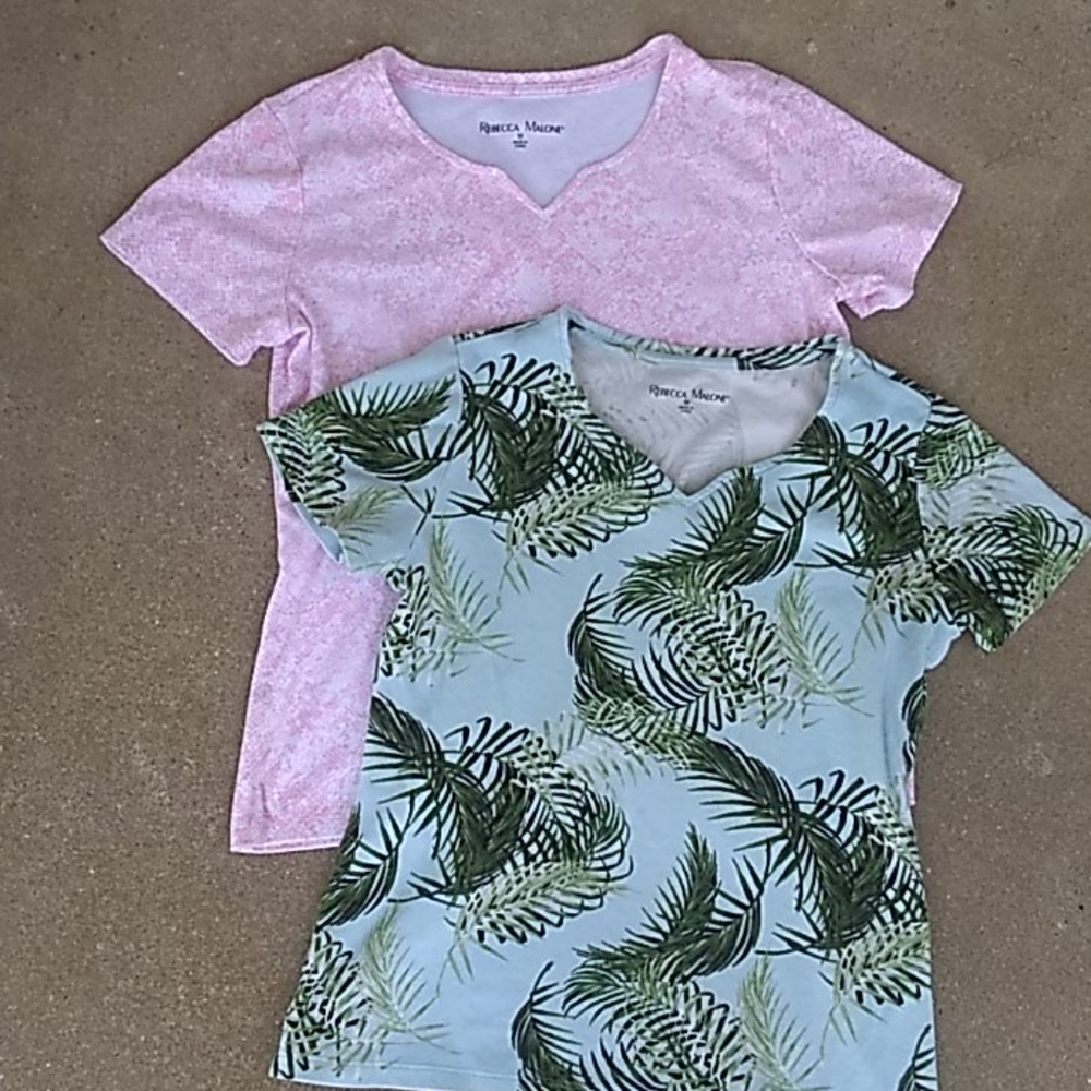 Two Rebecca Malone medium shirts tops